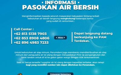 Informasi Pasokan Air Bersih