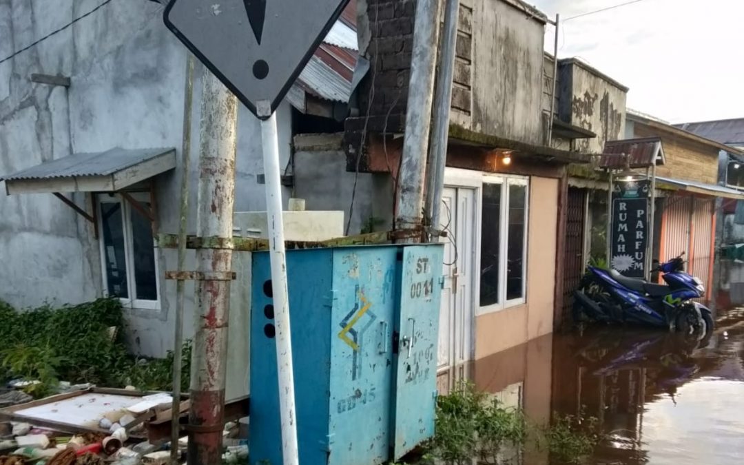 Gangguan Distribusi Air ke konsumen karena aliran listrik dimatikan (Banjir) di Unit Tanjung Puri