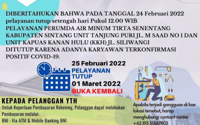 Pemberitahuan Pelayanan Off pada Kantor  Wilayah Tanjung Puri & Unit KKH