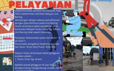 Pemeliharaan Jaringan pipa distribusi pada Unit Baning
