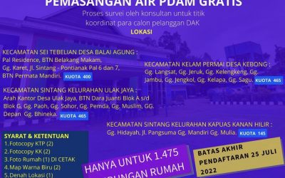 PEMASANGAN AIR PDAM GRATIS 🙏🙏