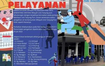 Kerusakan Pompa Distribusi Unit Tanjung Puri