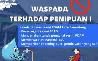 Waspada penipuan yang mengatasnamakan Perumdam Tirta Senentang dan Karyawan Perumdam Tirta Senentang