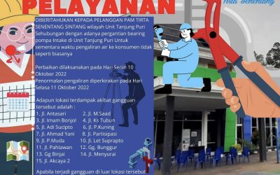 Perbaikan Bearing pompa Intake di Unit Tanjung Puri