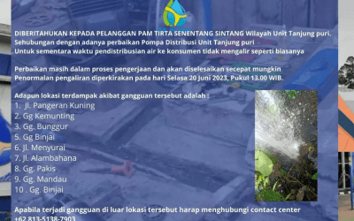Perbaikan Pompa Distribusi Unit Tanjung puri, 20 Juni 2023