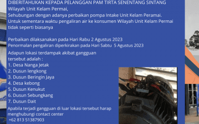Perbaikan pompa intake Unit Kelam Permai, 2 Agustus 2023