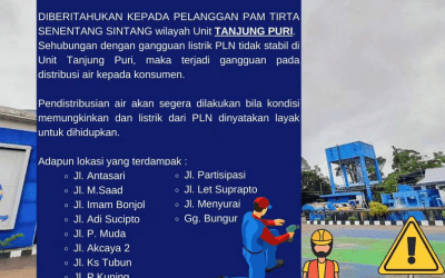 Pendistribusian Unit Tanjung Puri dIhentikan dikarenakan listrik PLN tidak stabil, 16 September 2023