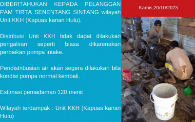 Perbaikan pompa intake Unit KKH, 20 Oktober 2023