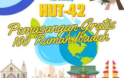 Dalam Rangka Hari Jadi Perumdam Tirta Senentang yang ke – 42 Promo Sambungan gratis untuk rumah ibadah