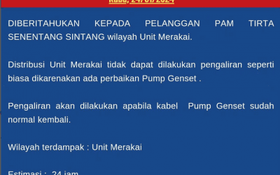 Perbaikan  Pump Genset Unit Merakai, 24 Januari 2023