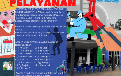 Perbaikan Pipa Distribusi Unit Tanjung Puri, 25 Januari 2024